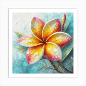 Frangipani Art Print