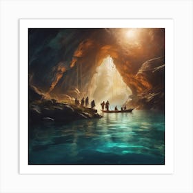 Vikings In The Cave Poster