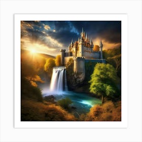 Nature , beautiful castle Art Print