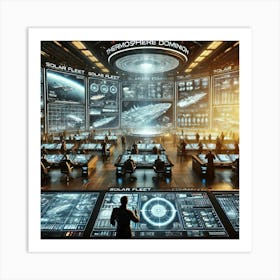 Solar Fleet Command Converted Art Print