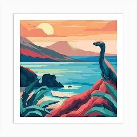 Dinosaur Painting Art Print