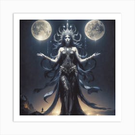 Goddess Of The Moon Art Print