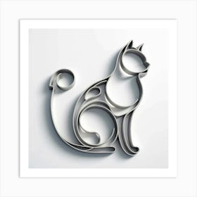 Cat Sculpture 1 Art Print