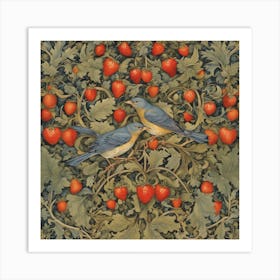 Strawberry Thief William Morris (4) Art Print