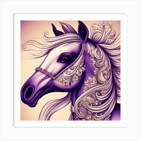 Elaborate Horse Art Print