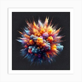 Colorful Explosion Art Print