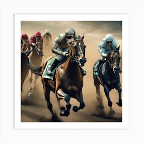 Horse Race 17 Art Print