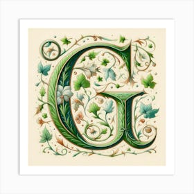 Letter G 3 Art Print