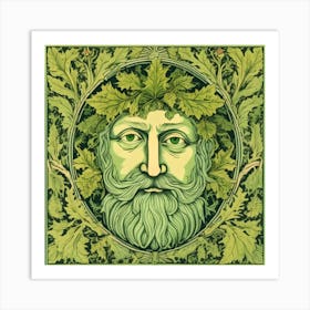 Folklore Green Man Art Print