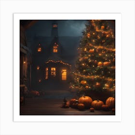 Halloween Tree Art Print