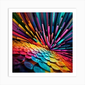 Abstract Colorful Background Art Print