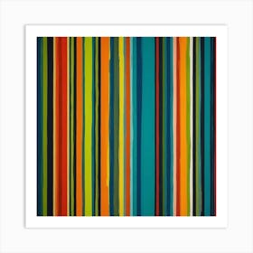 Colorful Stripes Art Print