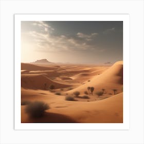 Desert - Desert Stock Videos & Royalty-Free Footage 7 Art Print