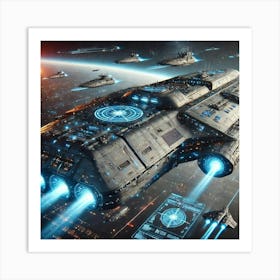 Lumen Command Ship Converted Art Print