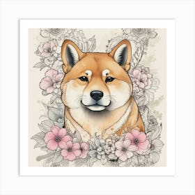 Shiba Inu 19 Art Print