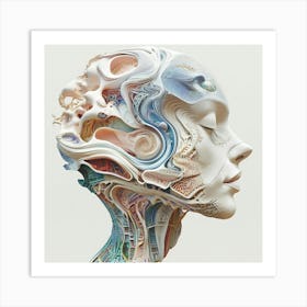 Head Of A Woman Art Print