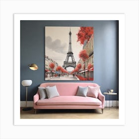 Paris Eiffel Tower 2 Art Print