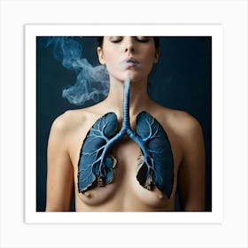 Lungs Stock Videos & Royalty-Free Footage 3 Art Print