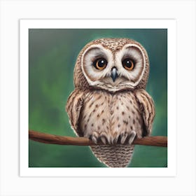 Cute Little Owl 1 Art Print