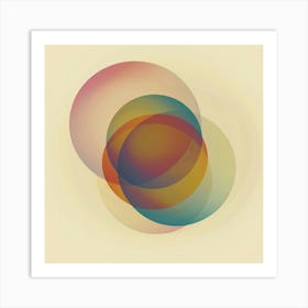 Abstract Circles 56 Art Print