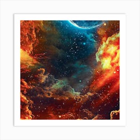 The beauty of space and sky  Art Print