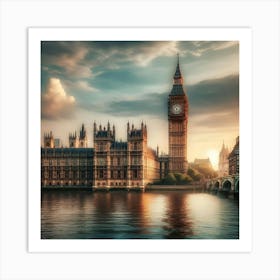 Big Ben At Sunset Art Print