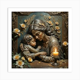 Mother And Child 2 Art Print