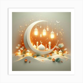 Ramadan Greeting Card 20 Art Print