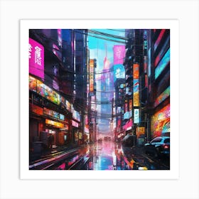 Cyborg City Art Print