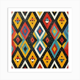 Aztec Diamonds Art Print