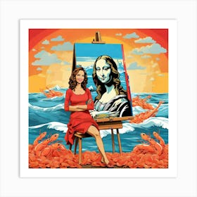 Mona Lisa 3 Art Print