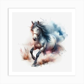 Horse Running Art Print