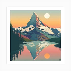 Matterhorn At Sunset 1 Art Print