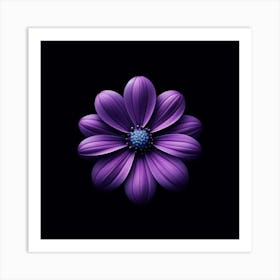 Purple Flower 5 Art Print