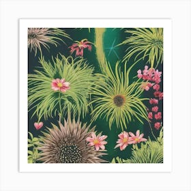 Silent Spring Garden Flowers Art Print 1 Art Print