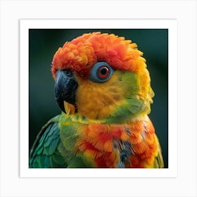 Colorful Parrot 22 Art Print