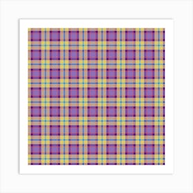 Plaid Fabric 108 Art Print