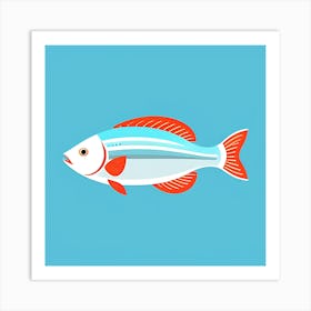 Striped Fish Art Print