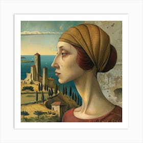 Lady In A Hat Art Print