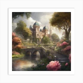 Castle In The Woods 7 Art Print