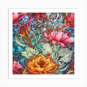 Floral Pattern Art Print