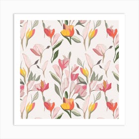 Floral Pattern 2 Art Print