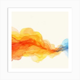 Abstract Watercolor Painting 15 Art Print