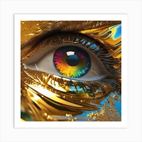 Eye Of Gold Art Print