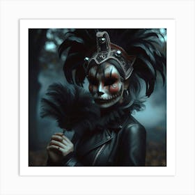 Mysterious Woman Art Print