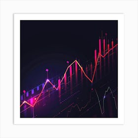 A Stock Market Graph Vector Design Illustration 1718663883 3 Art Print