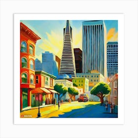 San Francisco Cityscape 2 Art Print