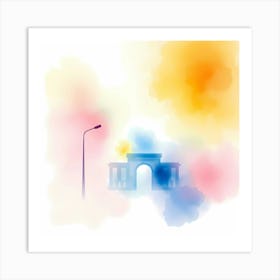 Watercolor Background Art Print