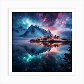 Night In The Mountains Art Print