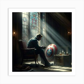 Captain America Art Print